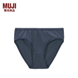 无印良品 MUJI 女式 弹力天竺编织中腰短裤 内裤 FCE01A1A 藏青色 S