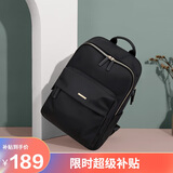 高尔夫（GOLF）双肩包女16英寸笔记本电脑包出差旅行背包防泼水学生书包 优雅黑