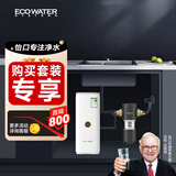 怡口净水（ECOWATER）净水器家用水晶1000G厨下直饮母婴净饮机陶氏RO膜0阻垢剂无双酚A纯水直饮ERO152-3手动前置套装