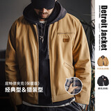 马登工装底特律猎装夹克男美式复古J001巴恩风翻领谷仓外套秋季新款 卡其色 厚款 【男士棉服冬季/锁温防寒/棉衣男款/袄子】 2XL