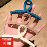 鲨鱼夹发夹盘头发抓夹女韩版优雅气质鲨鱼夹发卡头饰 经典鲨鱼抓夹1个（随机色）
