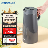 虎牌（TIGER） 保温壶便携式热水瓶不锈钢水瓶 PWO-A20C 深灰色 2L HD