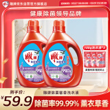 雕牌 除菌馨香洗衣液 薰衣草香 3.5kg*2瓶 除菌率99%(新老包装随机发