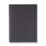 信发（TRNFA） 皮面记事本子办公笔记本PU彩色记事本商务办公笔记本礼品文具可定制logo 灰色 18K(23.5*18.5CM)