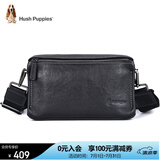 暇步士（Hush Puppies）斜挎包单肩包头层牛皮男大容量复古邮差小挎包休闲简约生日礼物
