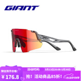 捷安特（GIANT）GDAC2 VERTEX无框全色高对比片骑行眼镜男女户外运动自行车眼镜 透明灰/黑