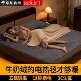 全品屋电热毯单双人电褥子自动断电1.8*2.0电热垫双温双控安全褥子电暖 1.8*0.9|宿舍款+五档单控除螨