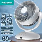 海信（Hisense） 电风扇小风扇桌面空气循环扇家用办公室风扇小型学生宿舍台扇摇头涡轮对流台式电扇 遥控款 （内置香薰盒 6寸）