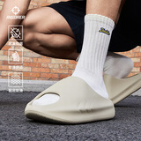 准者运动拖鞋男天际1夏季防水防滑软弹凉鞋室内外穿厚底涉水一字拖鞋 仓灰色 【抑菌防臭软弹 小鲨鱼】 44