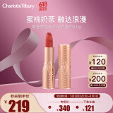 CHARLOTTE TILBURY摩登雾感唇膏良辰蜜吻3.5g 蜜桃奶茶色口红 送女友礼物