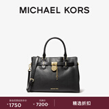 MICHAEL KORS迈克高仕 MK Hamilton  MK 中号纯色锁头通勤凯莉包手提包 黑色 001 中号