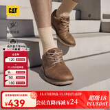 CAT卡特休闲皮鞋男士复古工装轻户外软牛皮防滑通勤鞋P725212N3AMC29 浅褐 41