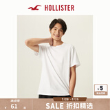 HOLLISTER24夏款经典小海鸥情侣基础款短袖T恤男装女装KI324-4042 白色 M (180/100A)