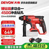 大有（Devon）20V工业级无刷充电锂电电锤5401打混凝土电镐开凿4.0Ah单电快充