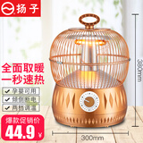 扬子 （YANGZI)鸟笼取暖器小太阳家用烤火炉办公室学生节能速热省电冬季暖炉台式900W-碳纤暗光 两档调温-碳纤维暗光