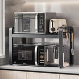 美厨物语厨房置物架台面微波炉置物架子电饭煲烤箱多层厨房收纳架子