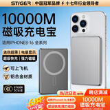 STIGER【国家3C认证丨20000M】MagSafe磁吸充电宝移动电源20W超级快充超薄迷你小巧便携无线适用苹果华为 【10000M】深灰丨金属材质丨双向快充丨官装正品 至尊顶配丨适用所有手机丨可