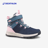 迪卡侬儿童保暖加厚雪地靴男女童绒棉鞋棉靴牛仔蓝(魔术贴)33-4289530