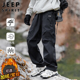 JEEP SPIRIT吉普冲锋裤男士裤子男款秋冬季工装裤休闲裤直筒运动长裤