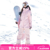 DOOK SNOW 新款滑雪服女套装韩版单板双板防风防水保暖夹棉滑雪装备 808粉色+605粉色（牧途雪） M