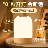 大头人（datouren）智能语音声控小夜灯婴儿喂奶卧室床头灯触摸伴睡起夜灯声控感应灯