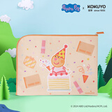 国誉(KOKUYO)小猪佩奇联名系列学生科目分类文件袋拉链袋科目袋 橙色 1个 WSG-KU7MK11-4