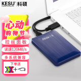 科硕（KESU） 移动硬盘大容量USB3.0 安全加密高速机械外接硬盘 奔放蓝+硅胶套 500GB -双盘备份（性价比推荐）
