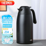 膳魔师（THERMOS）保温壶2000ml男女士商务家用热水壶热水瓶520礼物THX-2000黑色