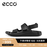 爱步（ECCO）凉鞋男 复古男士运动凉鞋夏天勃肯沙滩鞋男休闲皮凉鞋 科摩500944 黑色50094401001 40