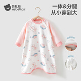 贝肽斯宝宝春秋新款棉睡衣四季通用婴儿睡裙防踢被护肚防着凉睡袍