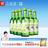 真露（JINRO）烧酒 360ml*6瓶 13度 葡萄味 韩国进口 洋酒 调酒基酒