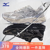 美津浓（MIZUNO）【RACER S】软底轻便运动跑步鞋男女同款缓震透气休闲慢跑鞋 18/脏脏银 41 (265mm)