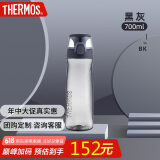 膳魔师（THERMOS）水杯子Tritan塑料杯700ML运动水壶TCSD-700   BK