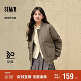 森马棉服男防水防油防污防风冬装厚飞行员棒球领夹克109724112101