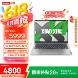 联想小新14骁龙 AI元启 14英寸轻薄笔记本电脑（骁龙X Plus 32G 1T 高色域）霜雪银  国家补贴20%