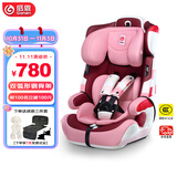感恩儿童安全座椅 9个月-12岁 钢骨架+isofix硬接口 阿瑞斯 公主粉