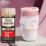 物生物保温杯女士咖啡杯大容量水杯高颜值吸管杯情侣学生杯子520礼物