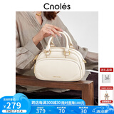 蔻一（Cnoles）河马包包女士2025最新款百搭保龄球斜挎小包大容量手提双肩背包