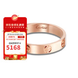 卡地亚（Cartier）戒指男女同款 3.6毫米宽LOVE结婚对戒情侣婚戒 B4085200 18K玫瑰金色 52