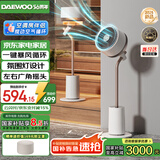 大宇（DAEWOO）【国家补贴】落地氛围灯空气循环扇12档立式电风扇轻柔音直流变频小型空调扇 F30S