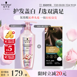 施华蔻（Schwarzkopf）怡然一按染3.0摩卡暖棕 染发剂植物染发膏+氨基酸洗发水400ml