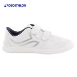 迪卡侬童鞋小白鞋秋儿童运动鞋防水板鞋班鞋女童鞋男童银白色2005027