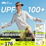 蕉下（beneunder）冰丝防晒衣服男外套防紫外线凉感透气户外钓鱼AL936浅炭灰XL