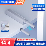 悍高（HIGOLD）柜门反弹器通用弹门器按压式开门免拉手隐形柜门弹簧 柜门反弹器-灰色【一只装】