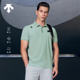 DESCENTE迪桑特TRAINING综训UPF50+防晒男士短袖POLO衫夏季 KK-卡其色 L (175/96A)