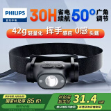 飞利浦（PHILIPS）感应头灯LED夜钓强光露营灯充电超亮远射钓鱼头戴式照明灯SFL1851