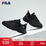 FILA【男女同款】斐乐官方跑步鞋复古老爹鞋火星鞋潮流时尚老爹鞋 女-黑-BK 39