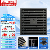 潜水艇（Submarine）MTK40-10黄铜镀镍枪灰色地漏卫生间淋浴超薄防臭地漏大排量40管径