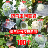 yuanyiba水果套袋防鸟防虫专用网袋葡萄无花果瓜果草莓桃子枇杷保护袋子 15x20cm /50个/石榴桃梨苹果