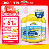 佳思敏（Nature's Way）儿童复合维生素D3加钙软糖3瓶套装 60粒/瓶 澳洲进口 